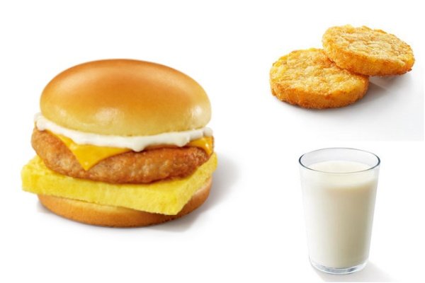 [餐饮单品]-德克士-早餐-芝士铁板嫩煎鸡腿蛋堡三件套