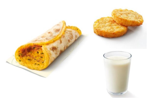 [餐饮单品]-德克士-早餐-两颗蛋葱香蛋饼三件套