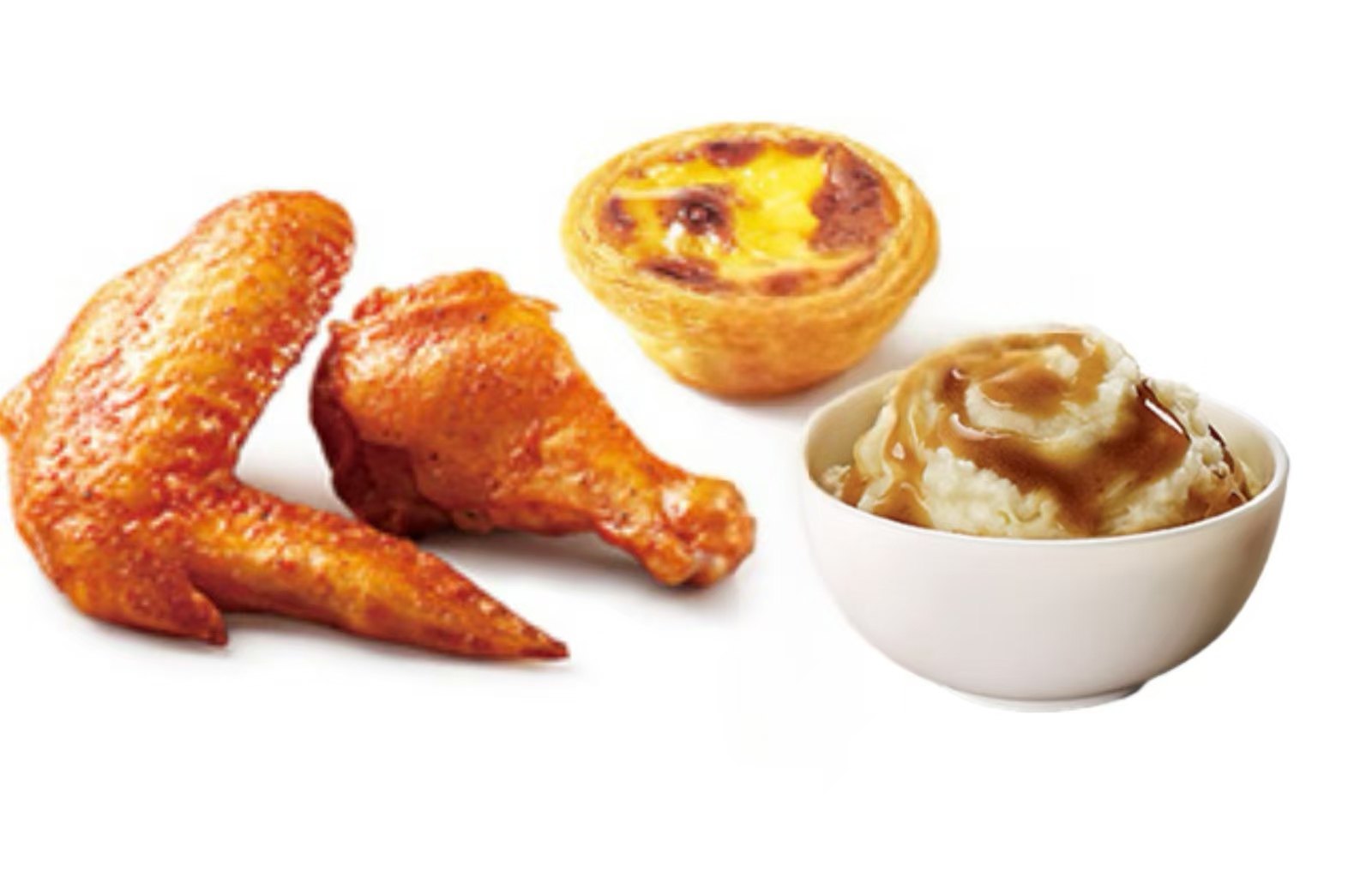 [餐饮一区]-肯德基-土豆泥+奥尔良烤翅+葡式蛋挞