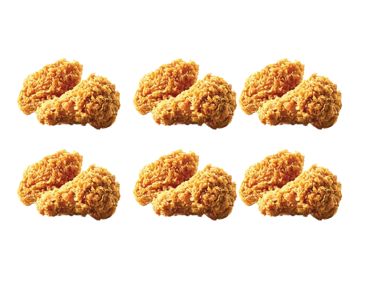 [餐饮一区]-肯德基-香辣鸡翅（6对）