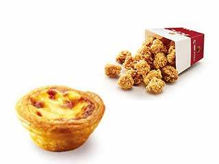 [餐饮单品]-肯德基-劲爆鸡米花(小)+葡式蛋挞
