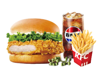 [餐饮单品]-肯德基-黄金鸡排堡（藤椒风味）+薯条中+中可[黄金SPA鸡排堡(藤椒风味）+薯条中+中可][黄金SPA鸡排堡(藤椒风味）+薯条中+中可][黄金SPA鸡排堡(藤椒风味）+薯条中+中可][黄