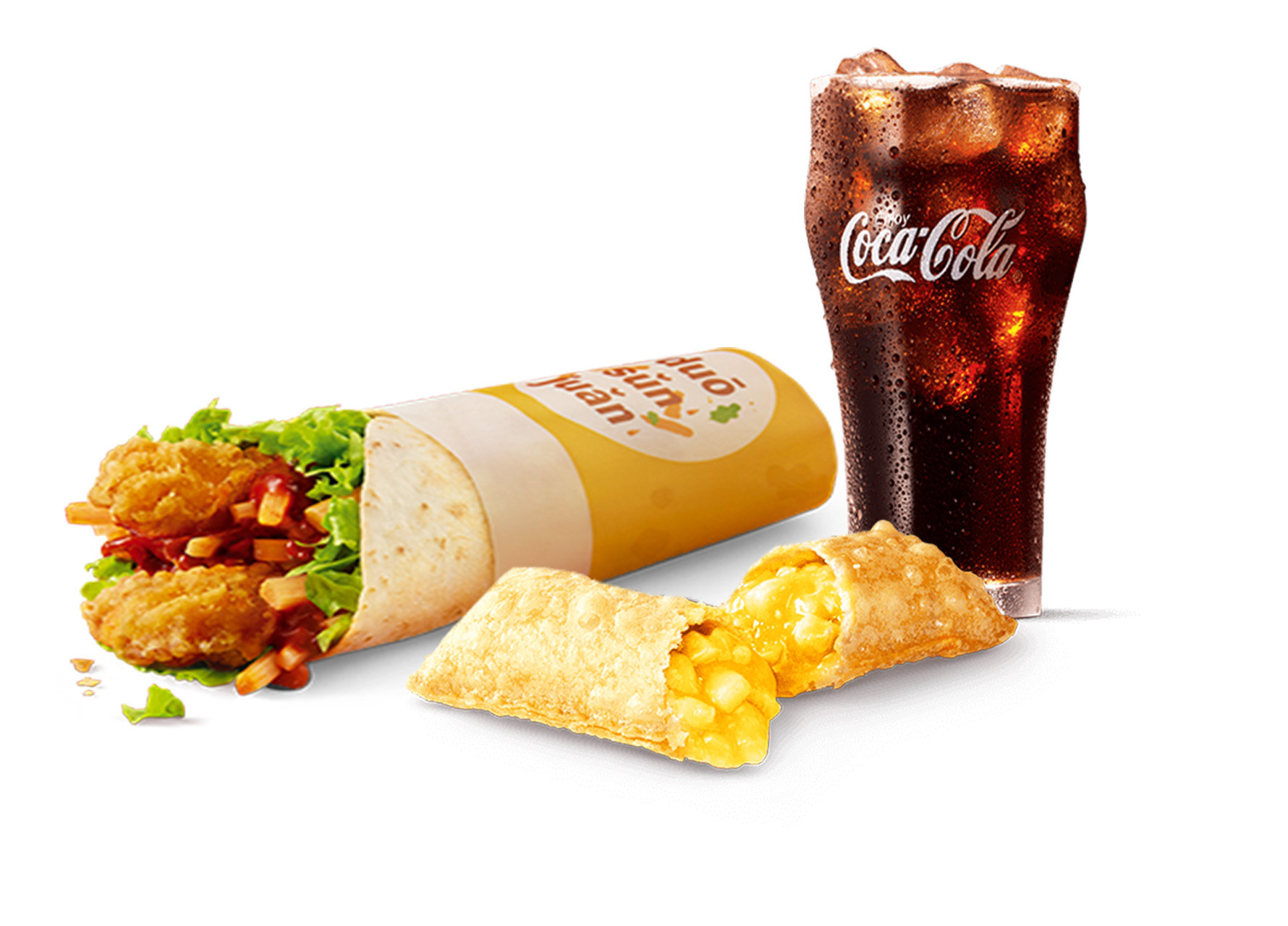 [餐饮单品]-麦当劳-笋卷菠萝可乐三件套