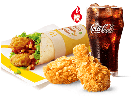 [餐饮一区]-麦当劳-酥酥多笋卷辣翅三件套