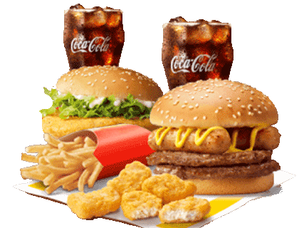 [餐饮一区]-麦当劳-超值双层牛堡麦香鸡双人简餐