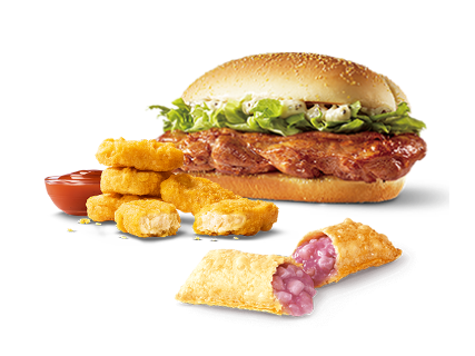 [餐饮单品]-麦当劳-板烧麦乐香芋三件套