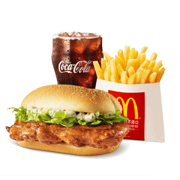[餐饮单品]-麦当劳-板烧鸡腿堡三件套