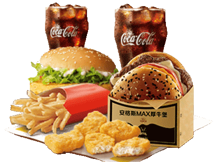 [餐饮一区]-麦当劳-超值厚牛芝士麦香鸡双人简餐