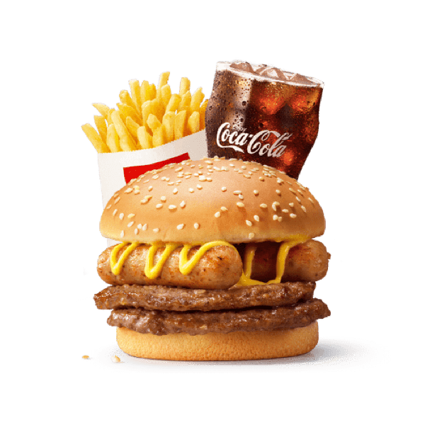 [餐饮单品]-麦当劳-不素之霸双层牛堡三件套