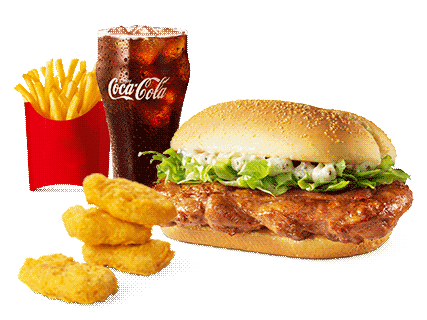 [餐饮一区]-麦当劳-鸡肉汉堡四件套随心选