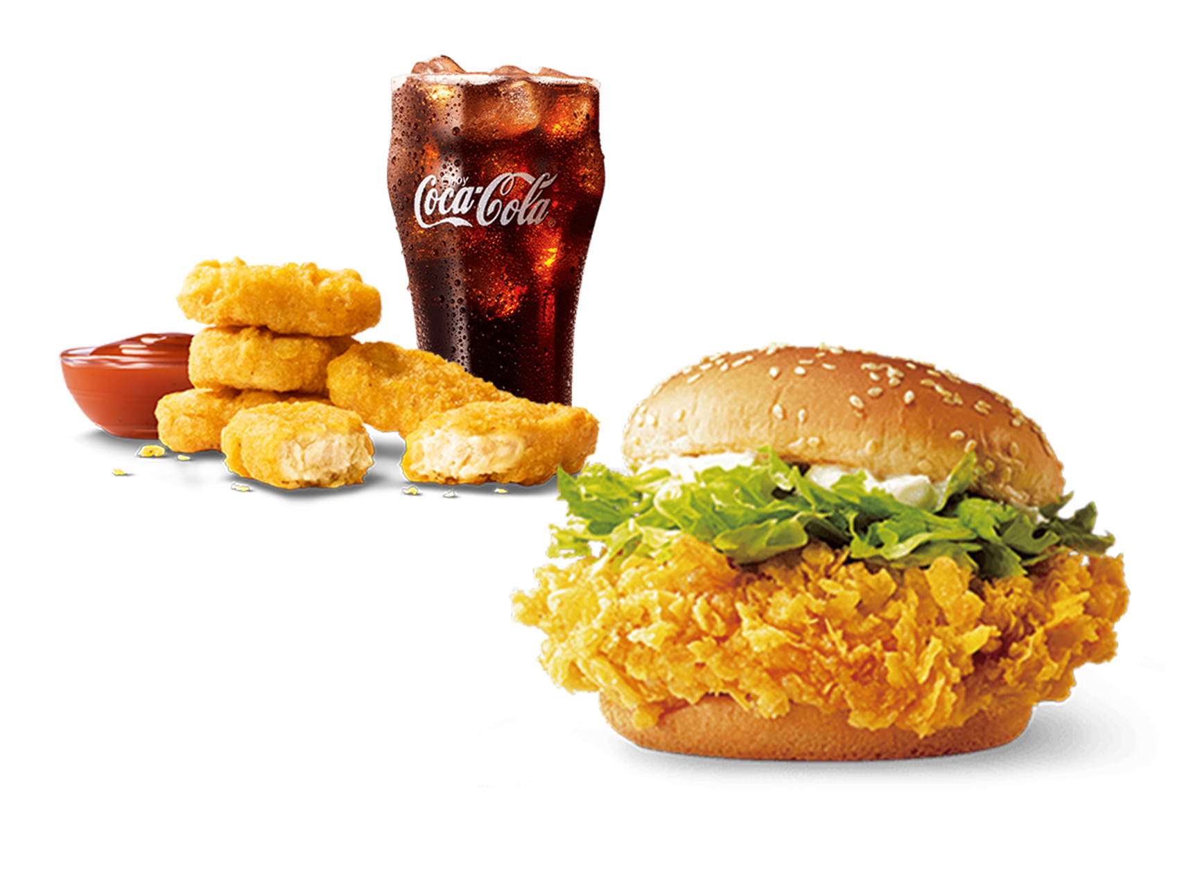 [餐饮单品]-麦当劳-麦辣麦乐鸡可乐三件套