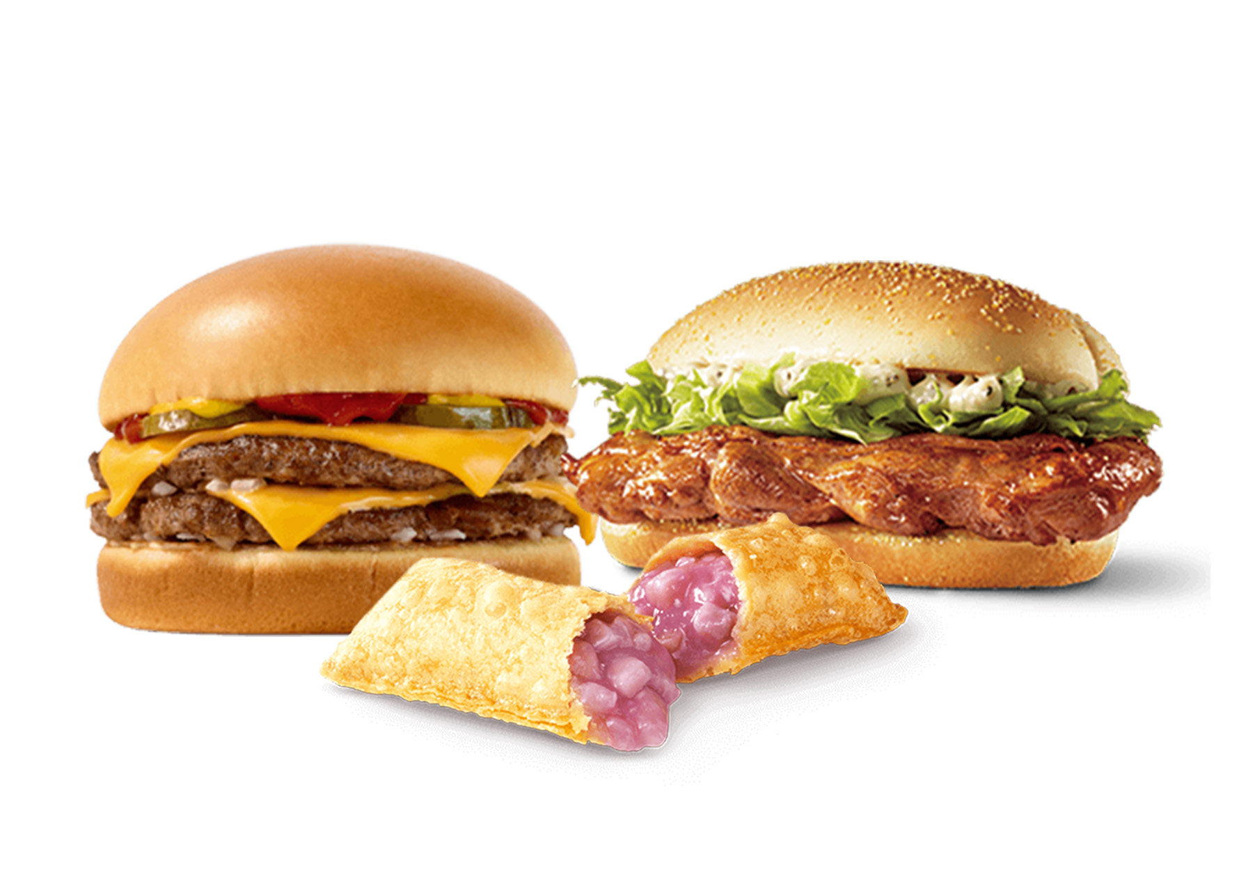 [餐饮单品]-麦当劳-高达吉士板烧香芋三件套