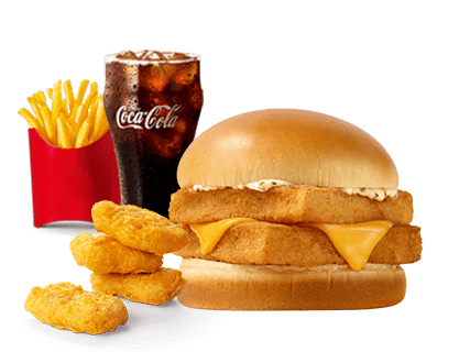 [餐饮一区]-麦当劳-双层深海鳕鱼堡单人餐