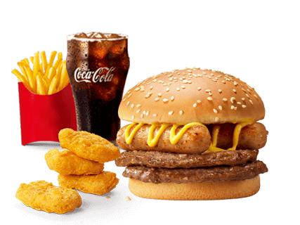 [餐饮一区]-麦当劳-不素之霸双层牛堡单人餐