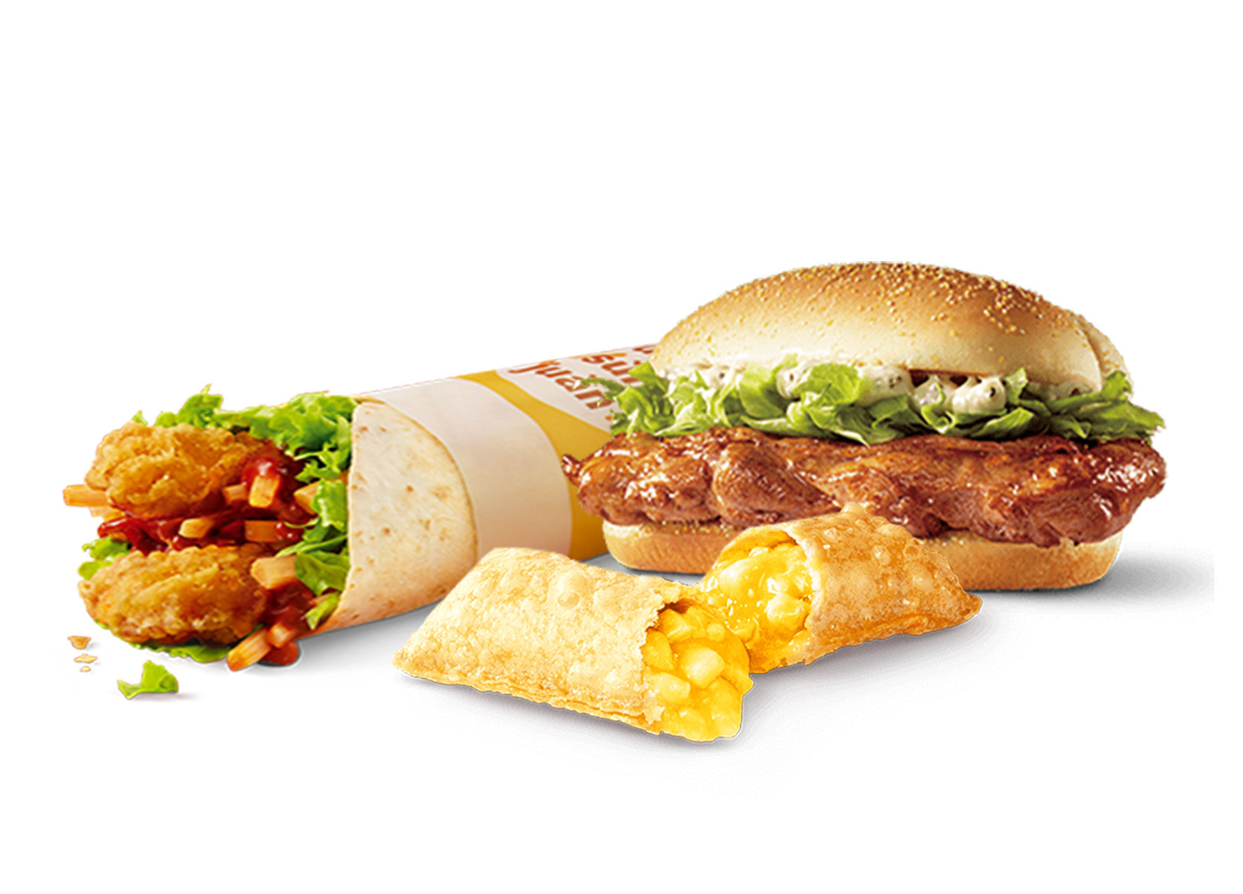 [餐饮单品]-麦当劳-板烧多笋菠萝三件套